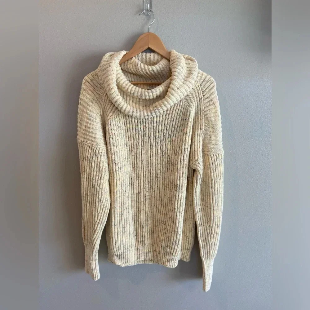 FREE PEOPLE Leo Tunic Sweater XS‎ $168 Retail Oversized Yellow Multicolored NWOT